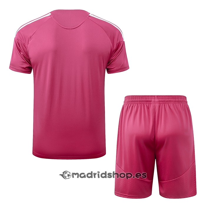 Chandal del Real Madrid Manga Corta 26-27 Rosa - Pantalon Corto
